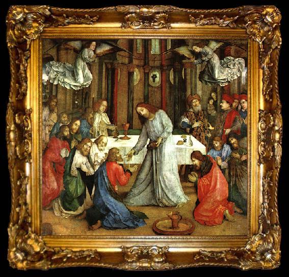framed  Joos van Ghent The Institution of the Eucharist, ta009-2